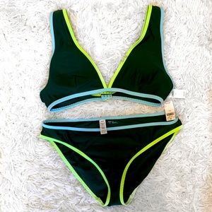 Aerie green bikini set NWT